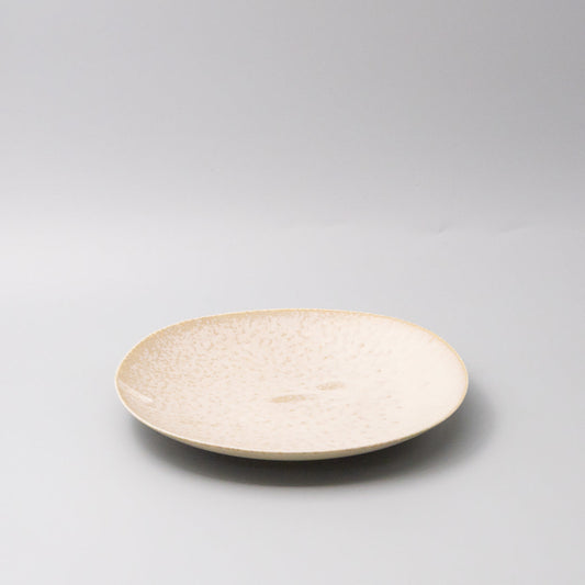 Dinner Plate 25cm White Fade Glaze