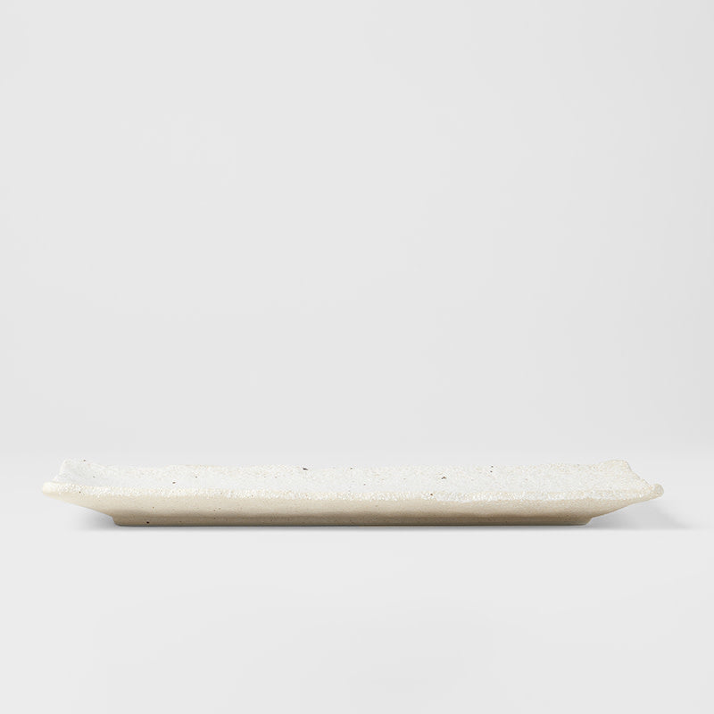 Sashimi Plate 29cm Shell White Glaze