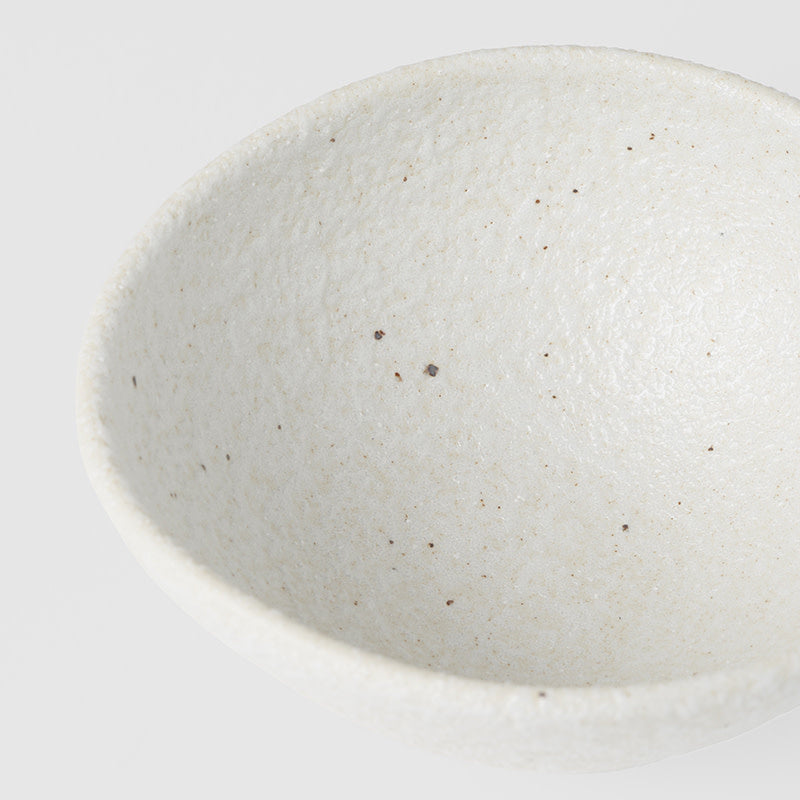 Egg Shaped Bowl 13cm Shell White Glaze