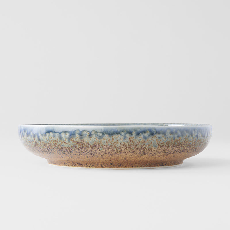 Plate High Rim 22cm Earth & Sky Glaze