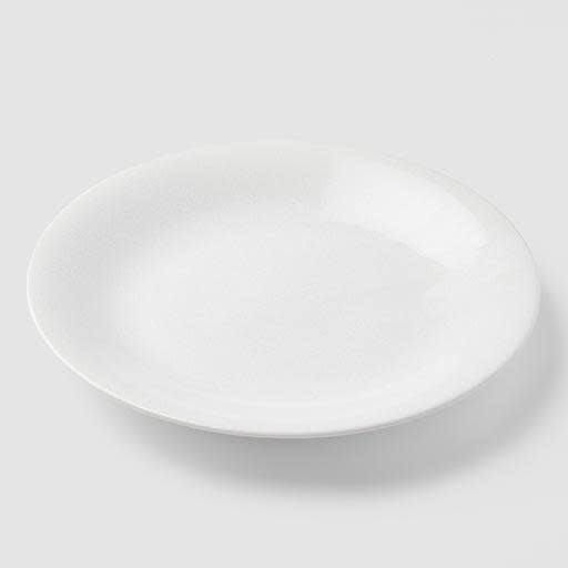 Side Plate 21cm Parchment White Glaze