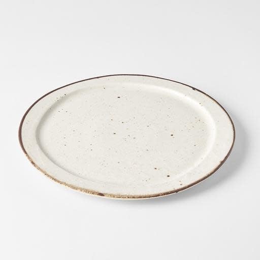 Plate Organic Flat 25.5cm Piro Piro Glaze