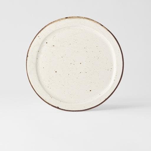 Plate Organic Flat 25.5cm Piro Piro Glaze