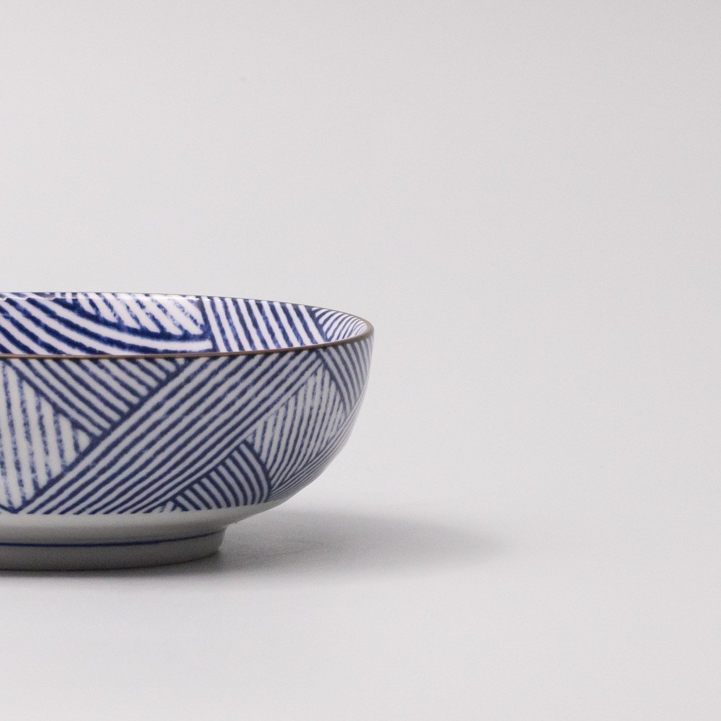 Bowl 13cm Thatched Navy Glaze