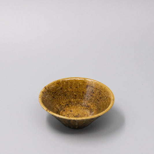 Bowl 12.6cm Shinogi Caramel Glaze