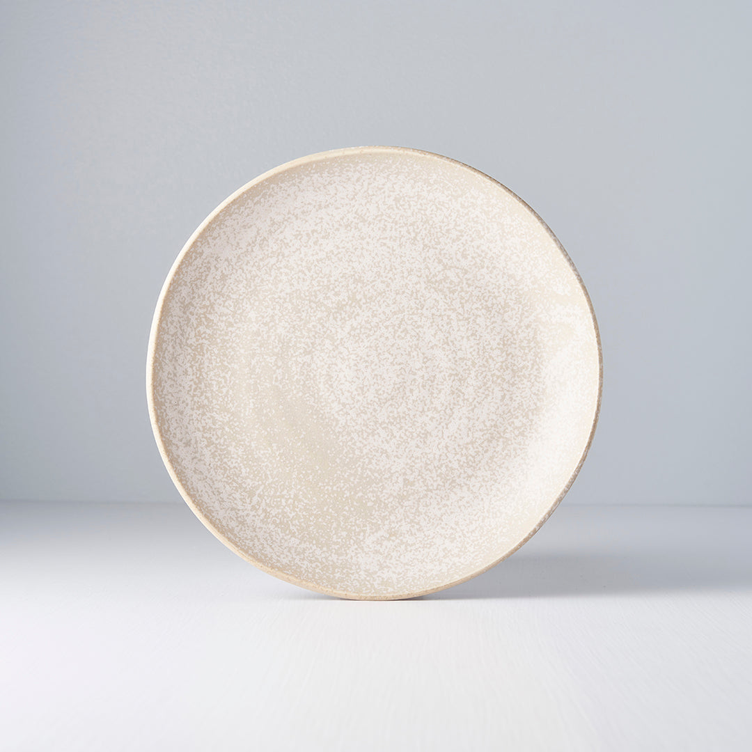 Dinner Plate 24cm White Fade Glaze