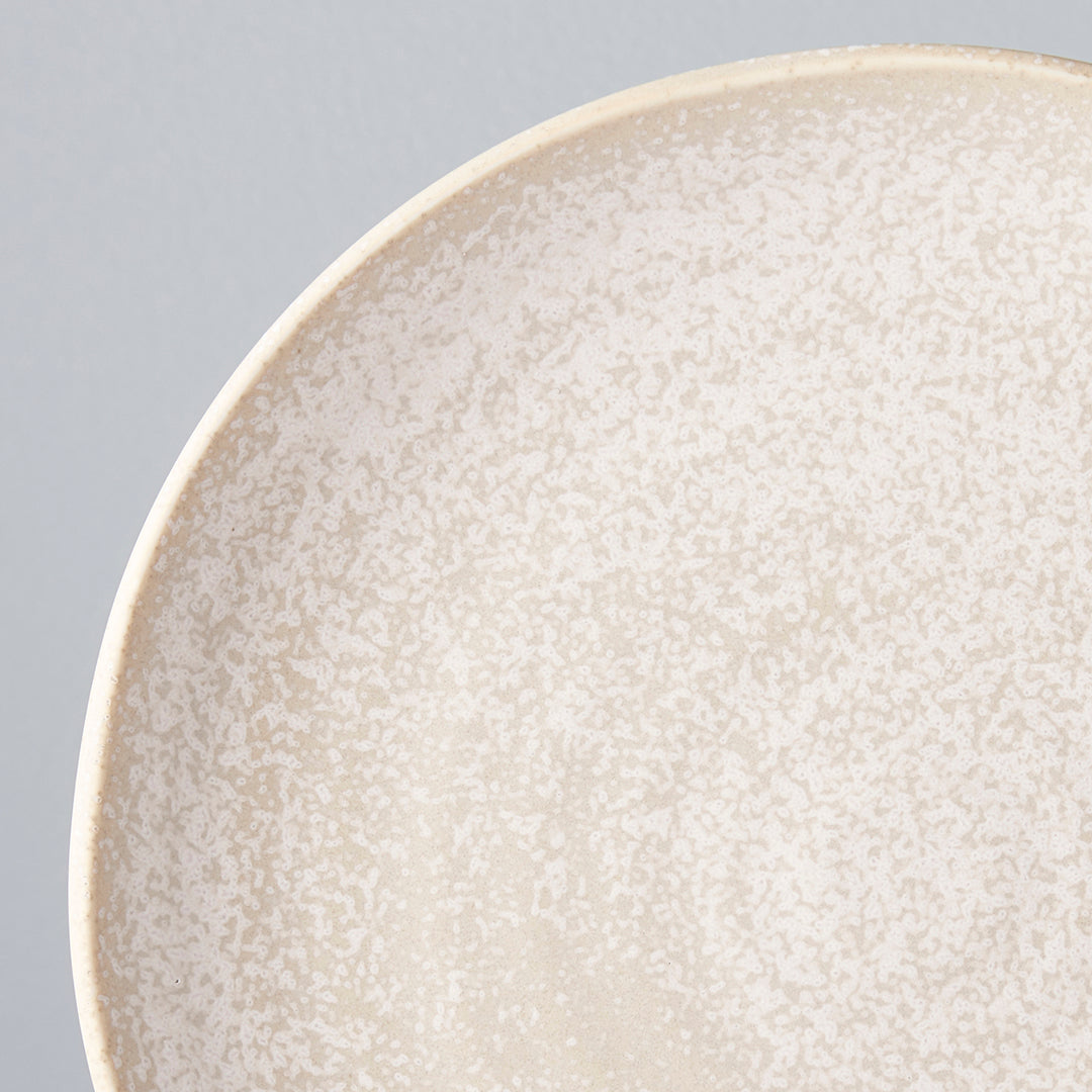 Dinner Plate 24cm White Fade Glaze
