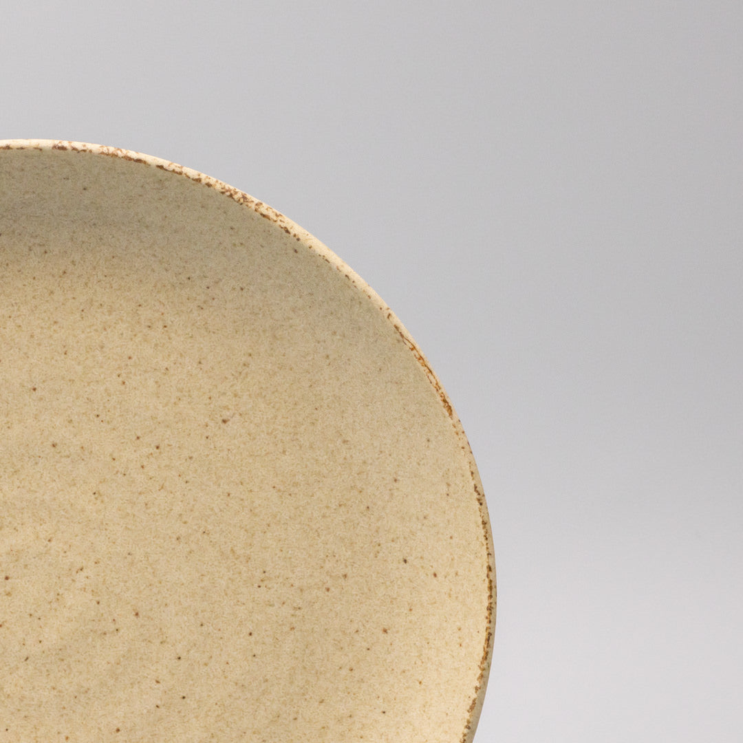 Plate Dinner Organic Shape 24cm Sand Fade Glaze