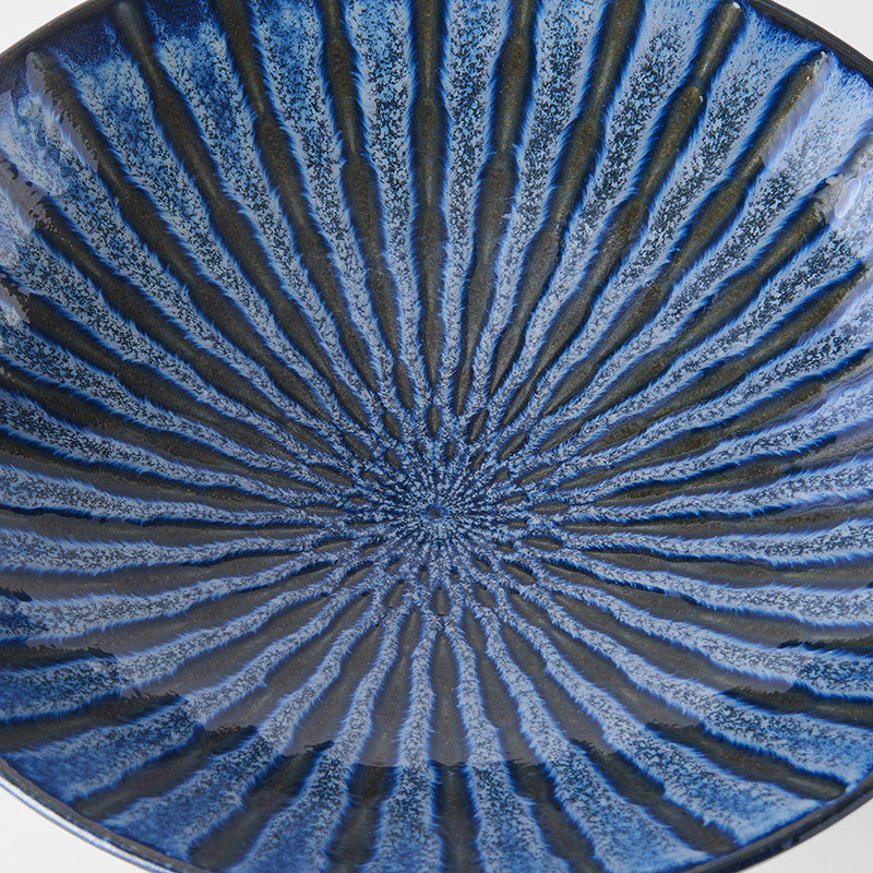 Serving Bowl 28cm Water Channels Glaze