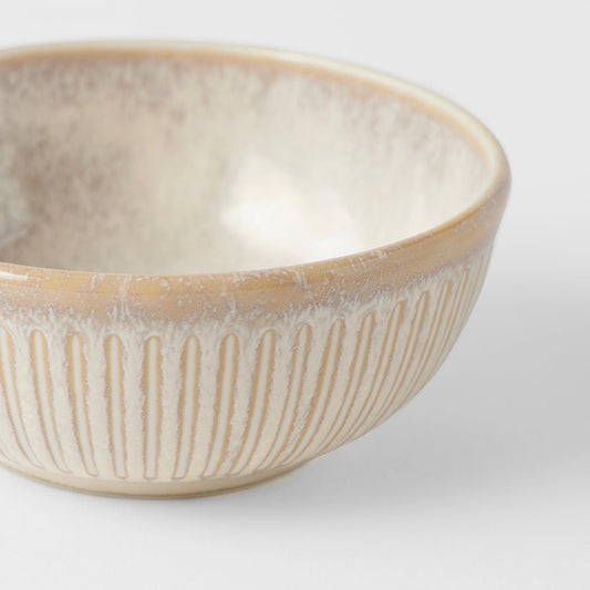Ramekin Bowl 10cm Ridged Alabaster Glaze