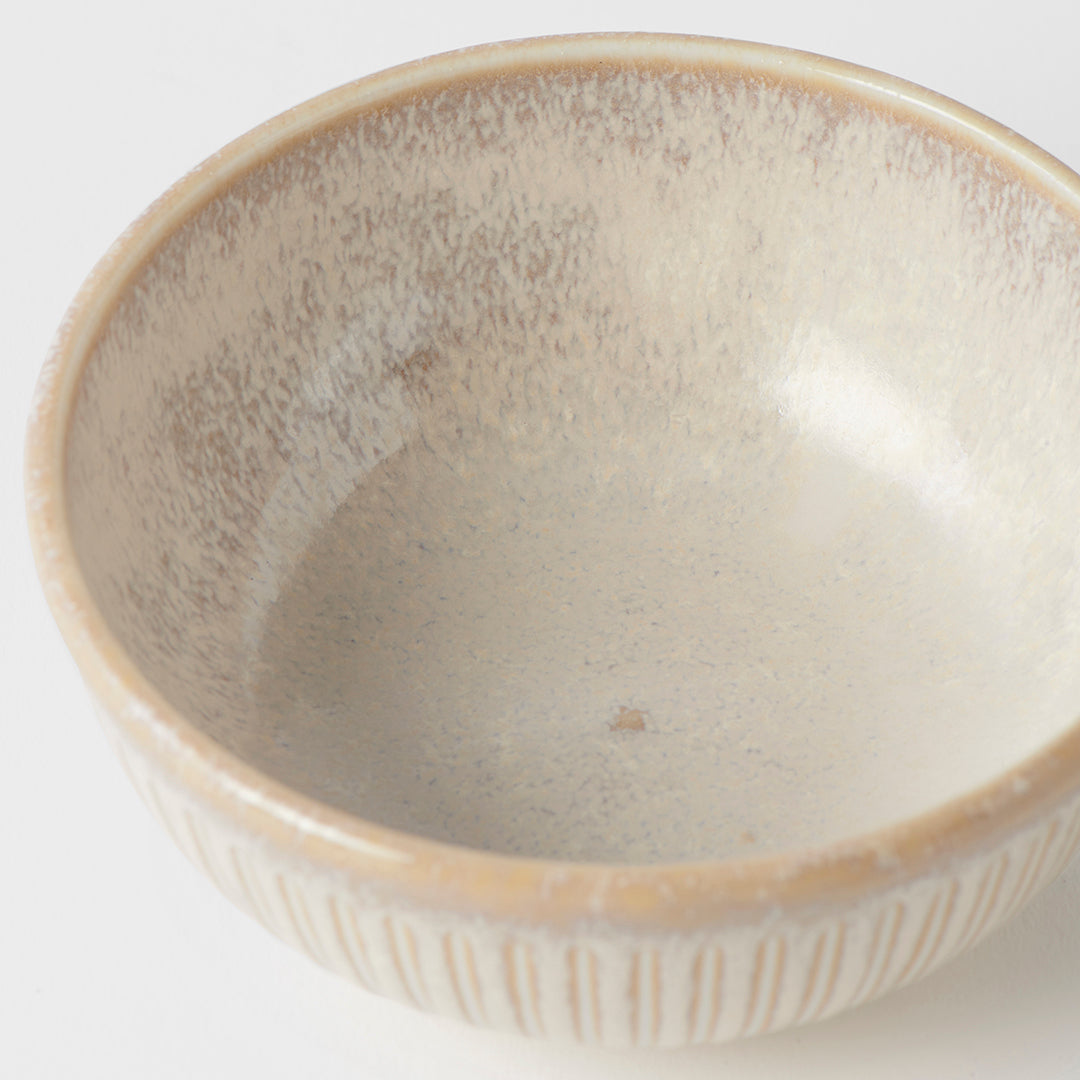 Ramekin Bowl 10cm Ridged Alabaster Glaze