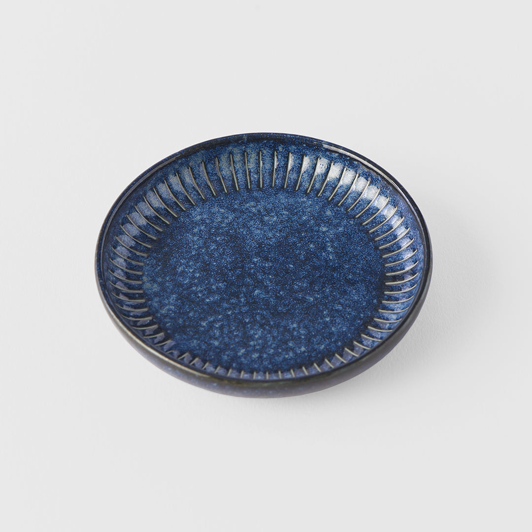 Sauce Dish 9cm Ridged Indigo Design