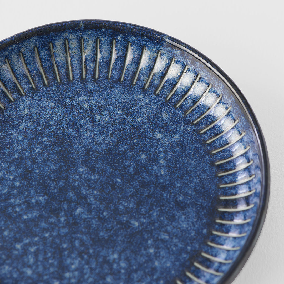 Sauce Dish 9cm Ridged Indigo Design