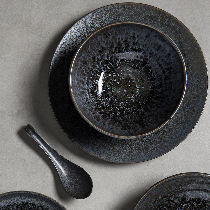 Side Plate 19cm Black Pearl Glaze