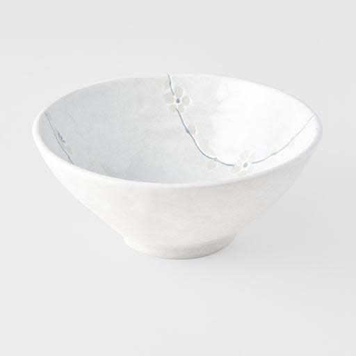 Udon Bowl 19.5cm White Blossom Glaze