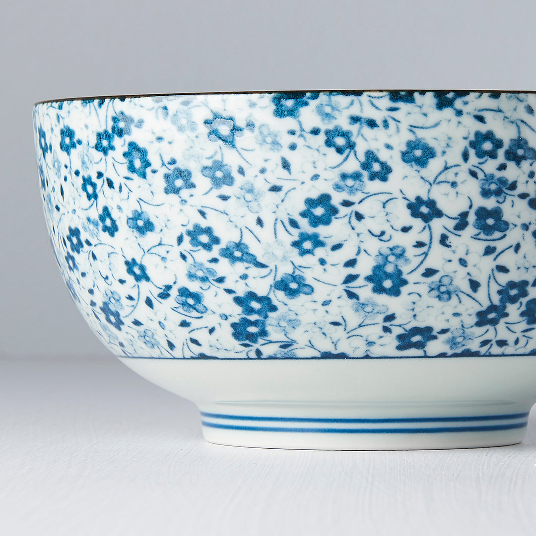 Bowl 16cm Blue Daisy Glaze