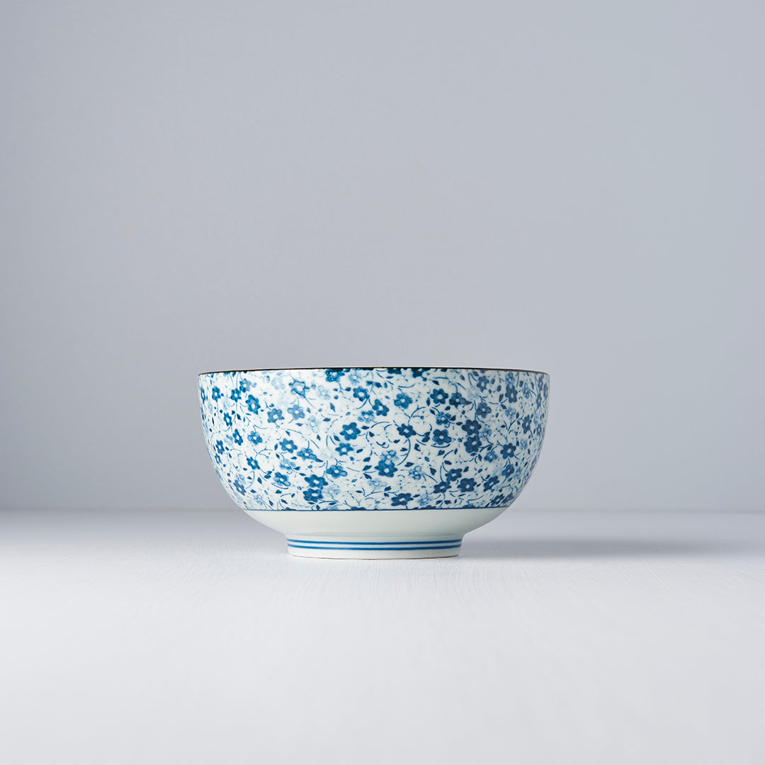 Bowl 16cm Blue Daisy Glaze