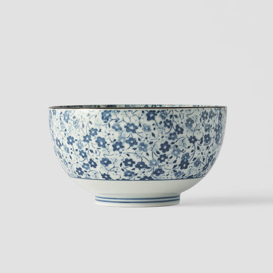 Bowl 13cm Blue Daisy Glaze