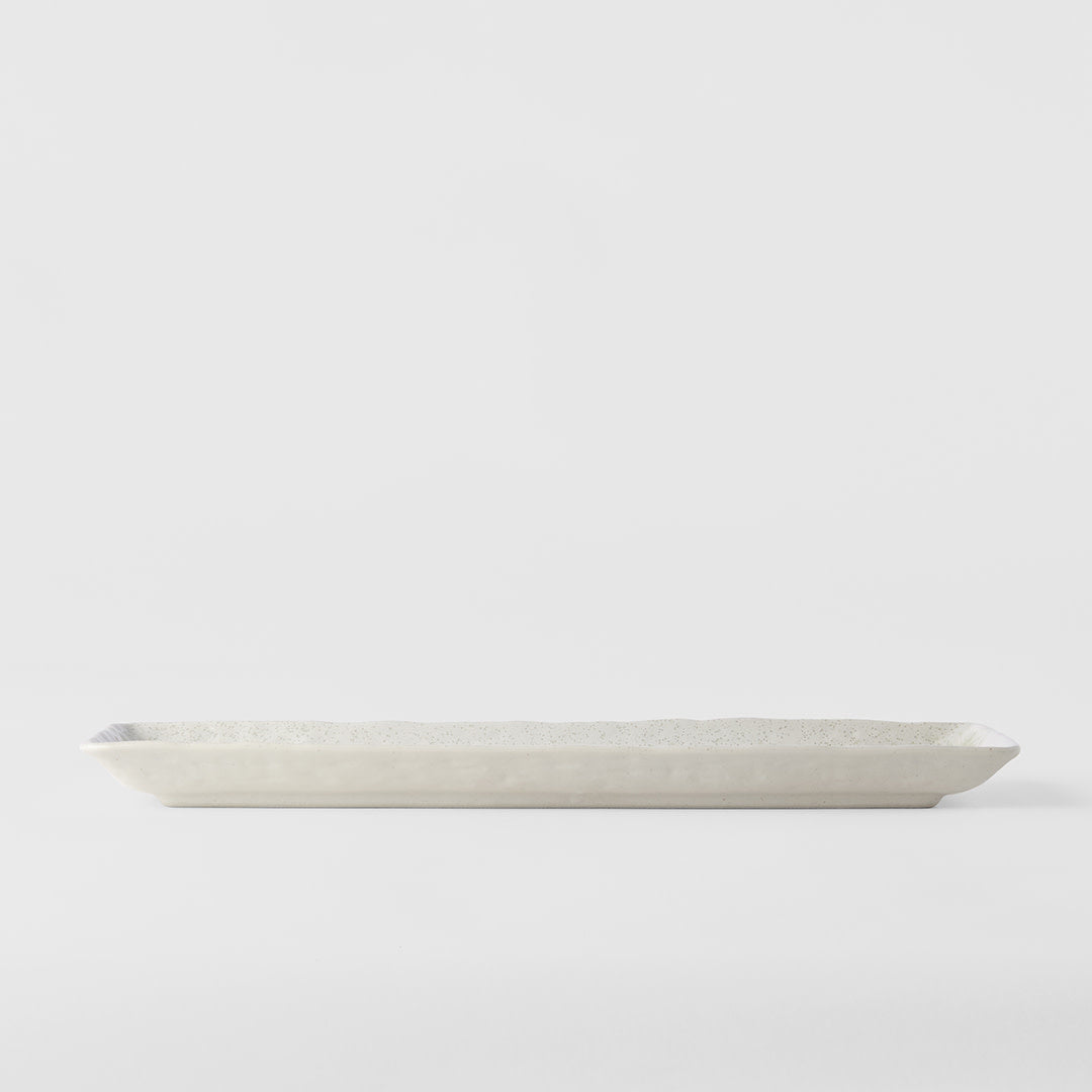 Dumpling Plate 33cm Green Brushstroke