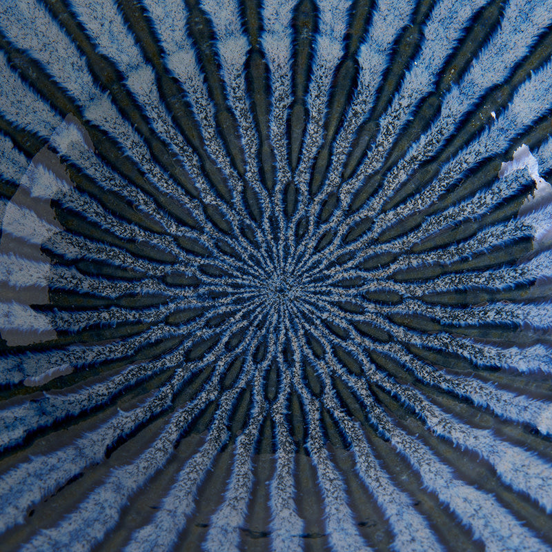 Bowl 24cm Indigo Drip Glaze