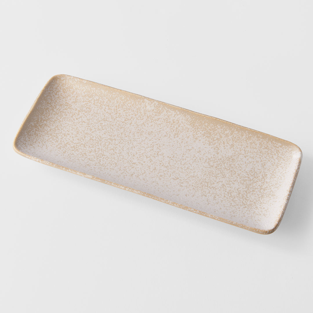 Plate Rectangular 29.5cm White Fade Glaze