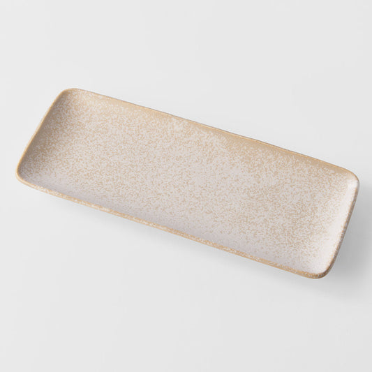 Plate Rectangular 29.5cm White Fade Glaze