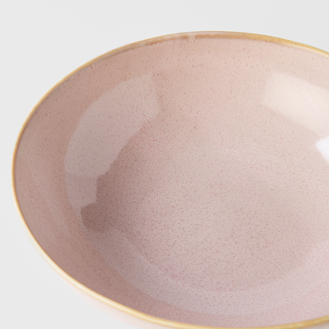 Bowl Oval 16cm Sakura Pink Glaze