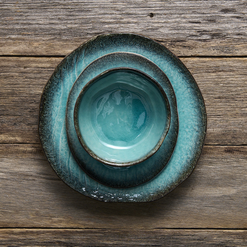 Bowl Organic 14.5cm Sky Blue Glaze