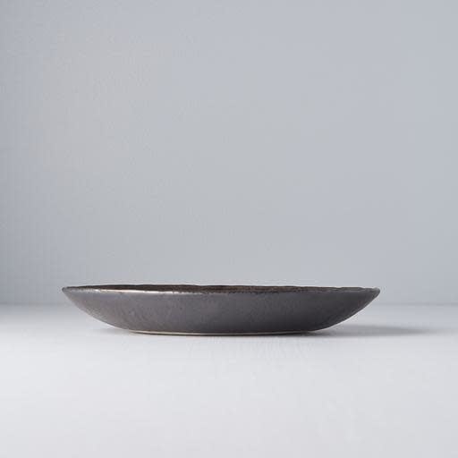 Plate Oval 24cm Light Grey Glaze