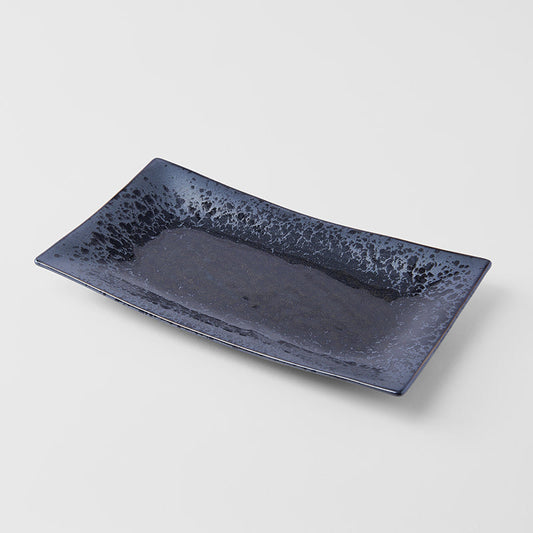 Platter Rectangular 33cm Black Pearl Glaze
