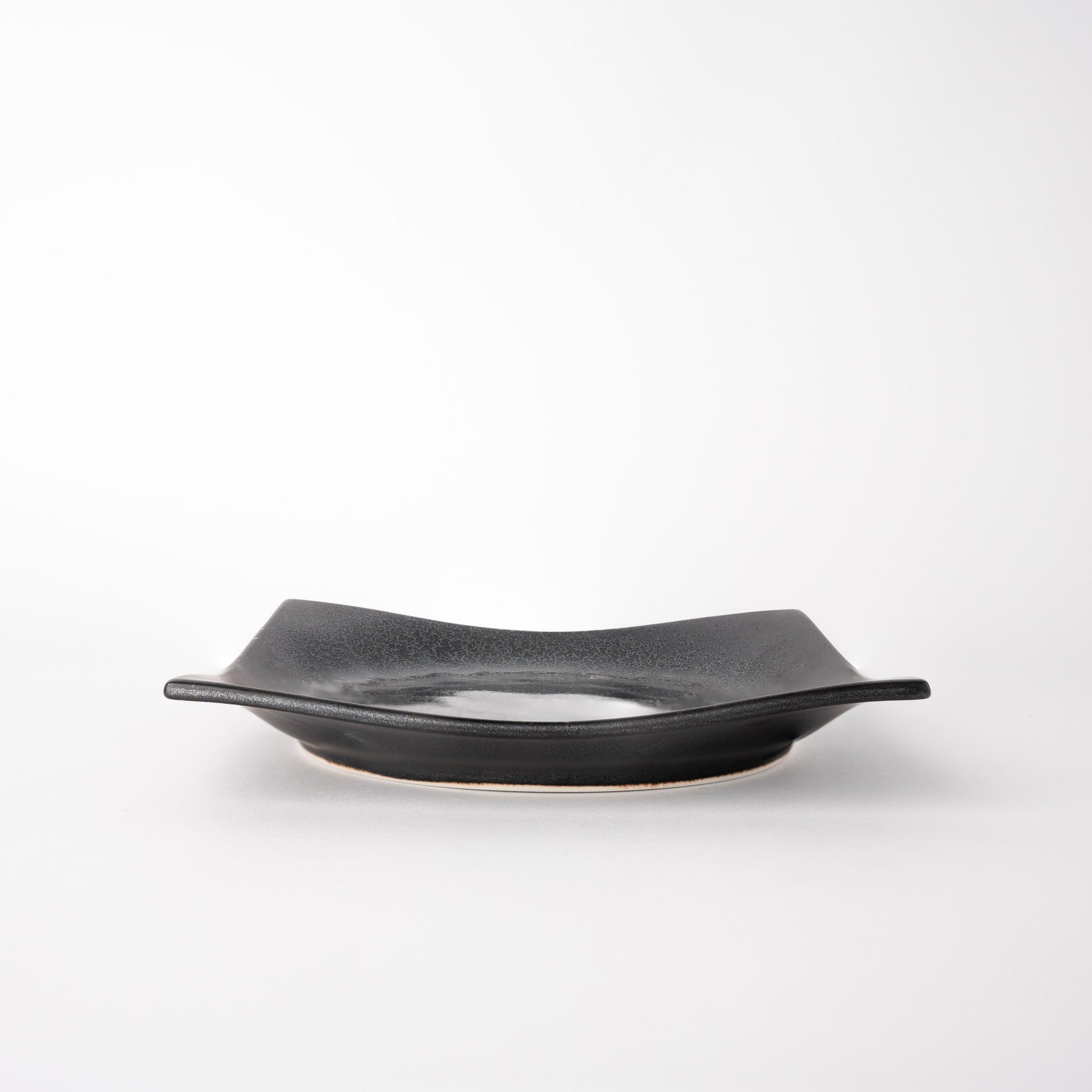 Plate Square 16cm Black Pearl Glaze