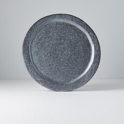 Plate Organic 25.5cm Craft Black Glaze