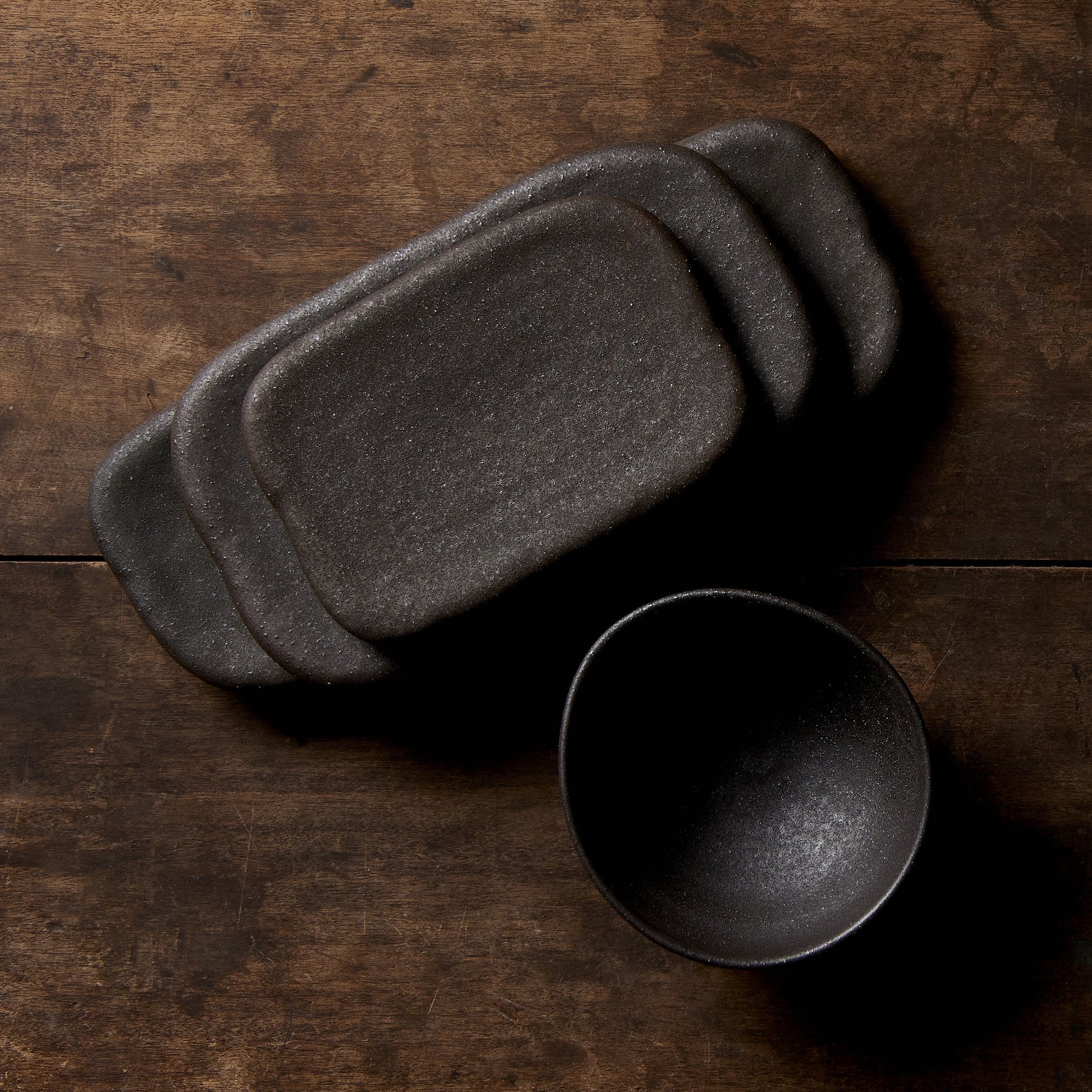 Plate Rectangular 16cm Stone Slab Design