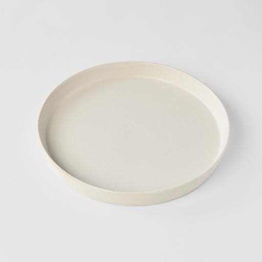 Plate High Rim 25cm Craft White Glaze