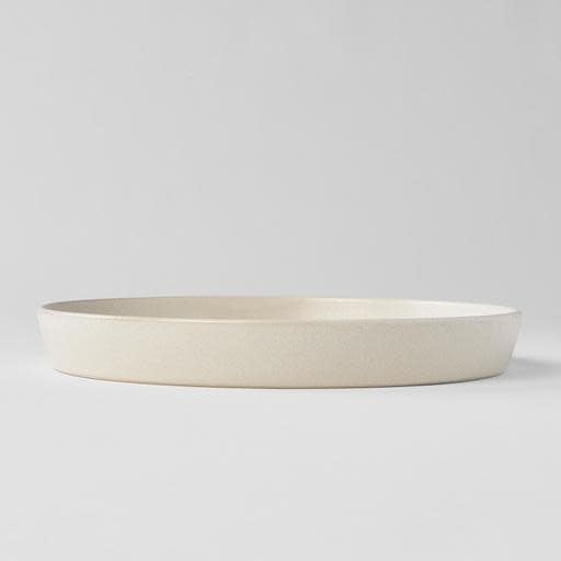 Plate High Rim 25cm Craft White Glaze