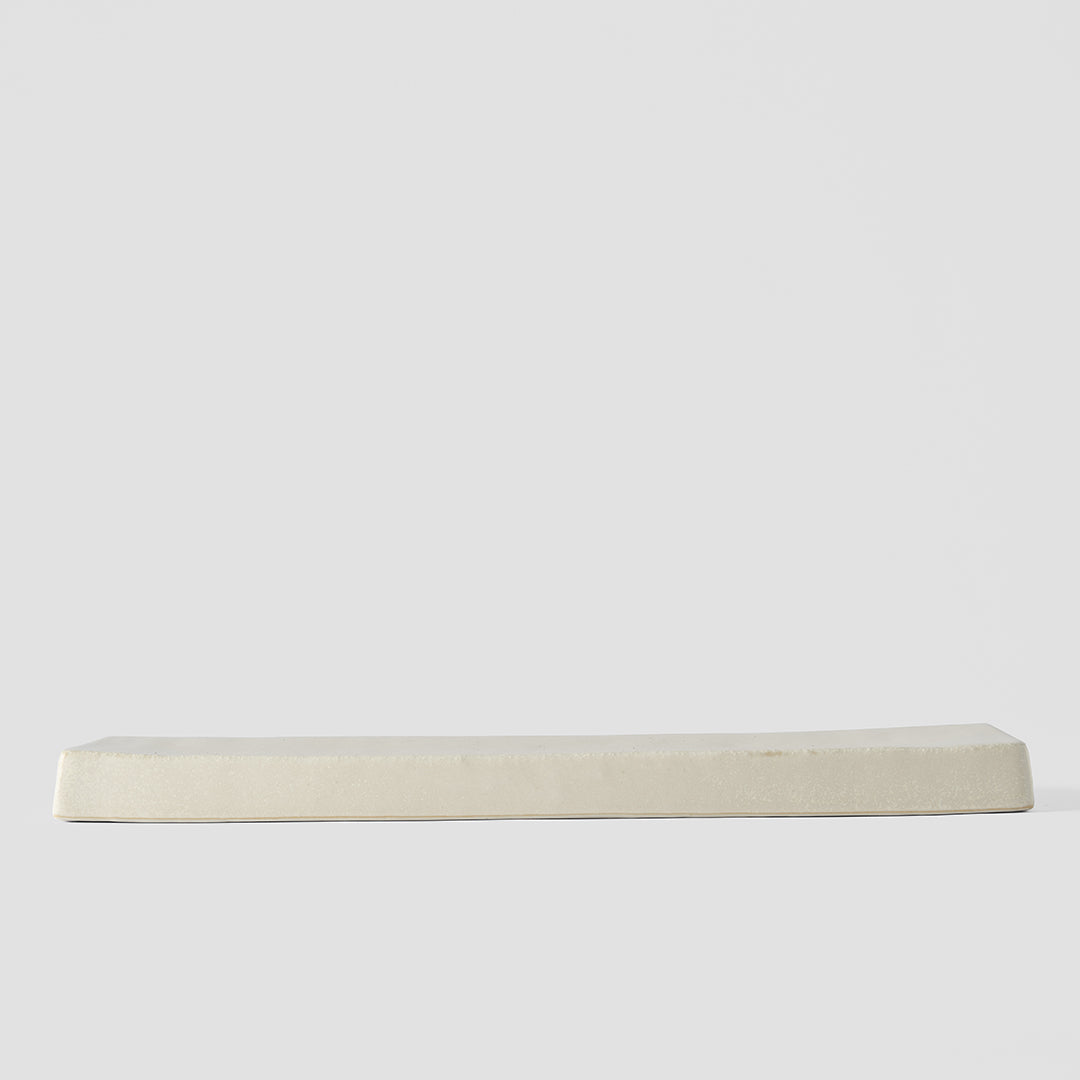 Plate Rectangular 29 x 9cm Craft White Glaze