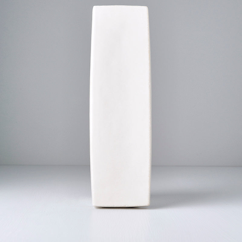 Plate Rectangular 29 x 9cm Craft White Glaze