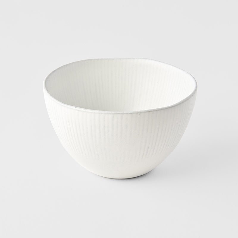 Deep Bowl 13.5cm Snow Leaf Glaze