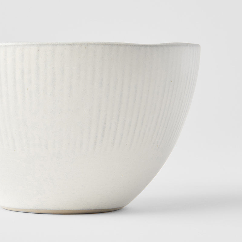 Deep Bowl 13.5cm Snow Leaf Glaze