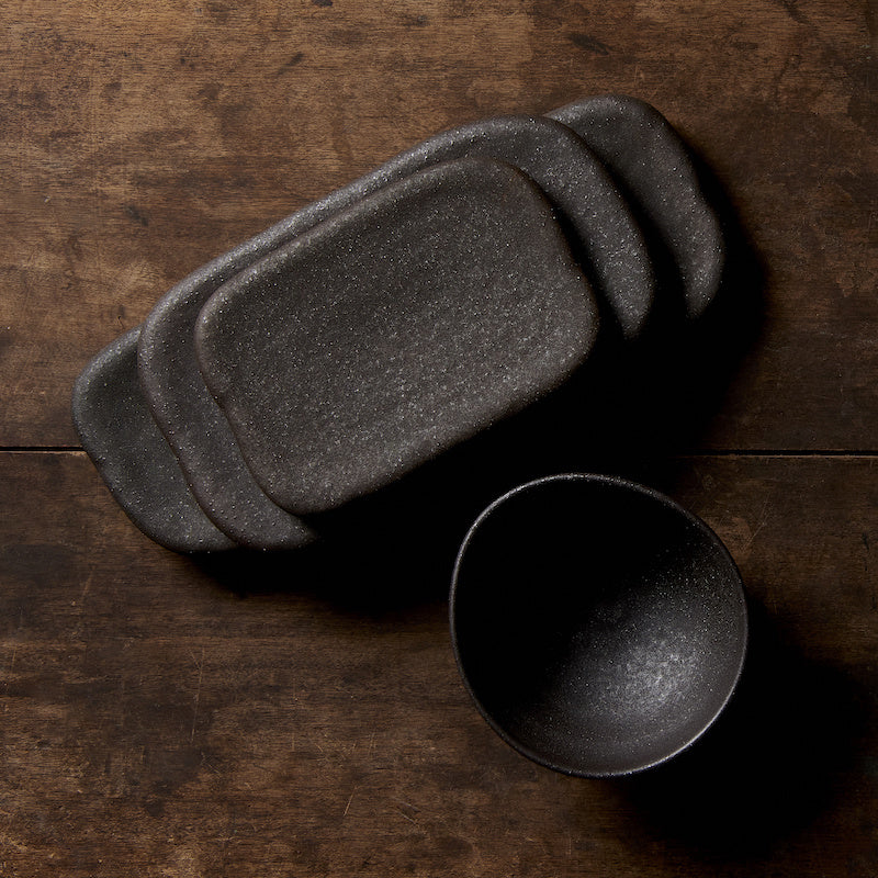 Bowl 13cm Egg Shaped Stone Glaze