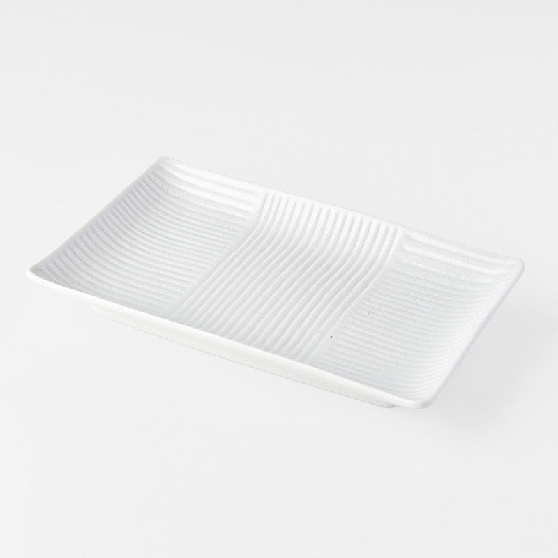 Sushi Plate 21cm Line White Design