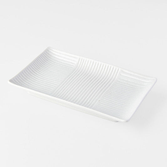Sushi Plate 21cm Line White Design