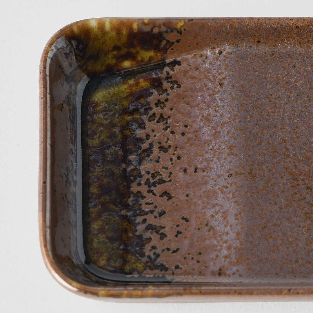 Sauce Dish 13cm Shigaraki Brown Glaze