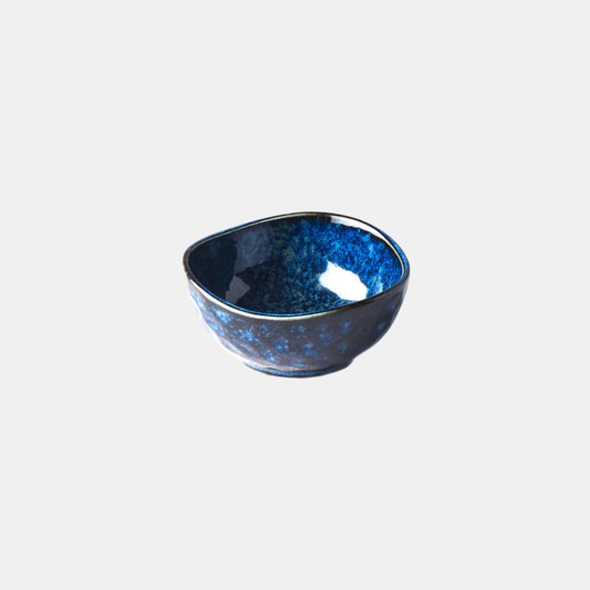 Sauce Dish Organic Shape 8.5cm Kanso Indigo Blue Glaze