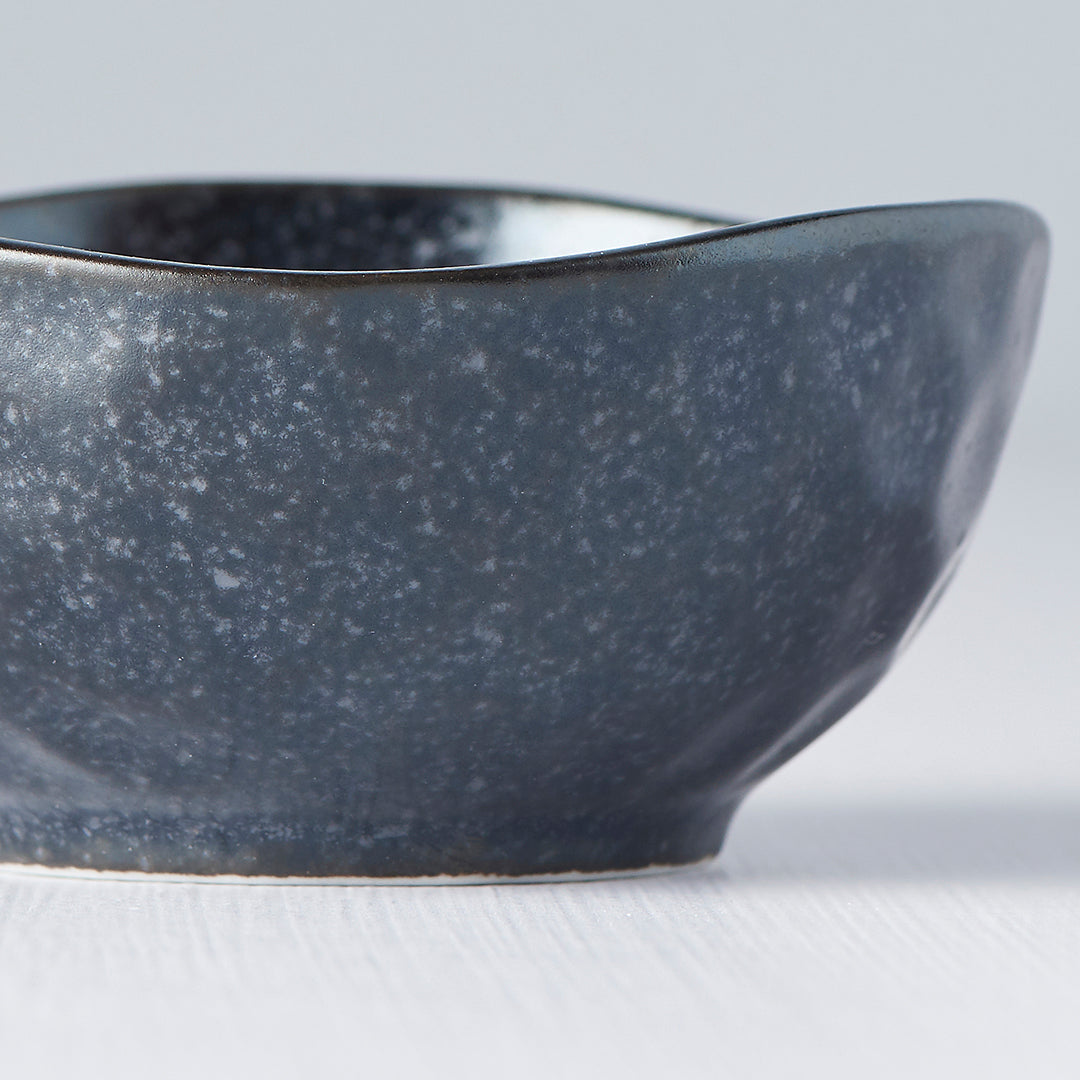 Sauce Dish Organic 9cm Kanso Matt Black Glaze