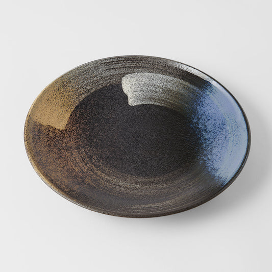 Dinner Plate 28.5cm Gold Brushstroke Glaze