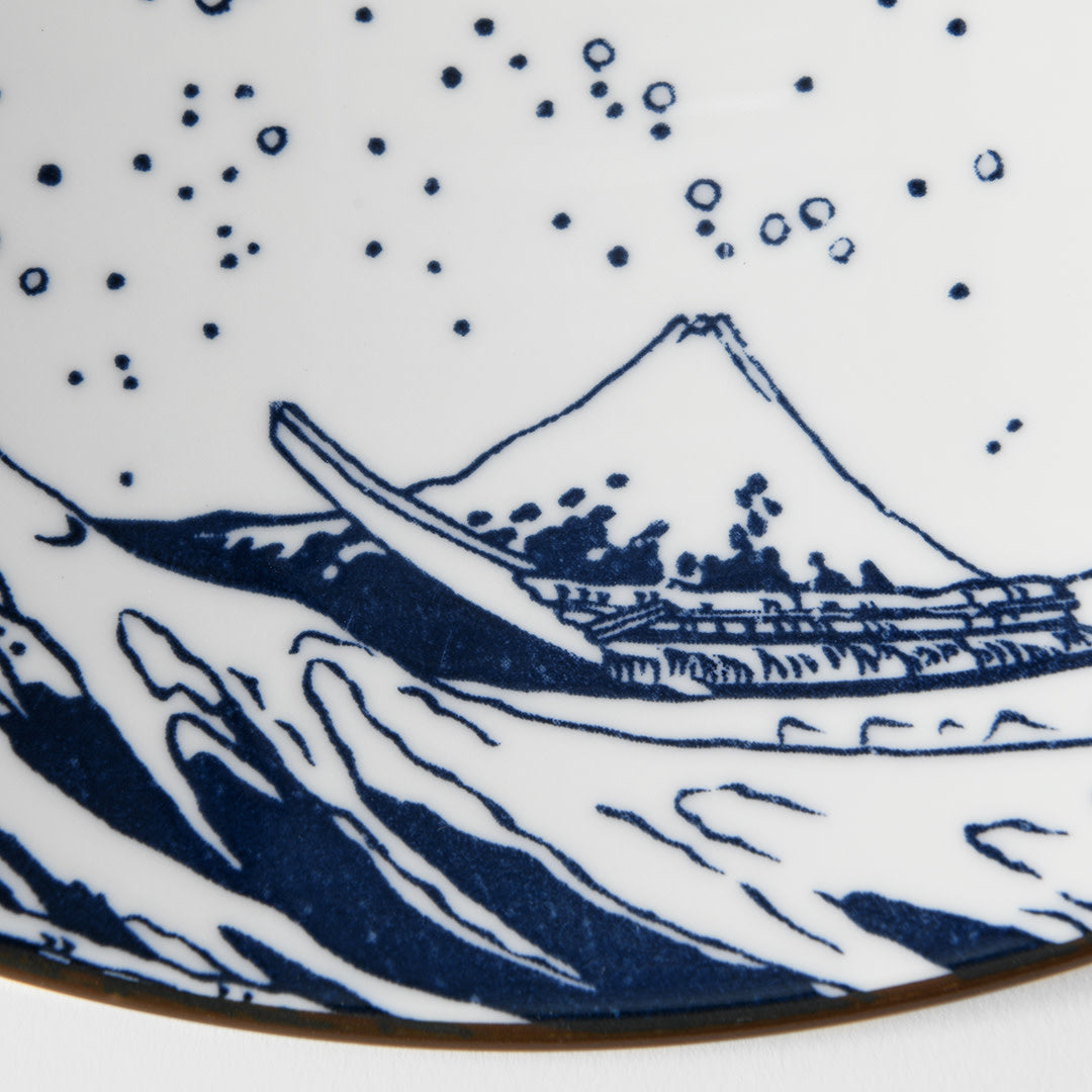 Ramen Bowl 24.5cm Hokusai Great Wave Design
