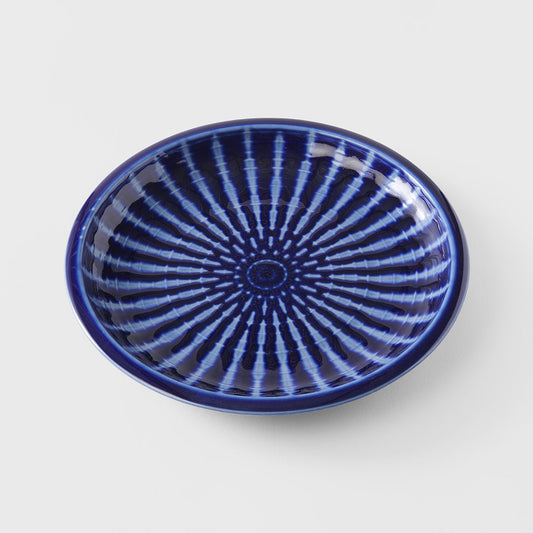 Dinner Plate 26cm Cobalt Rays Glaze