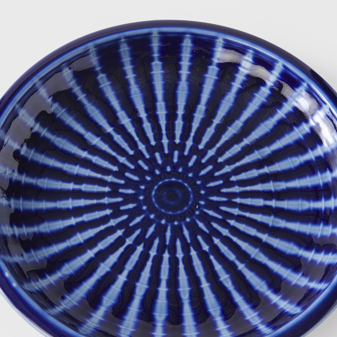 Dinner Plate 26cm Cobalt Rays Glaze