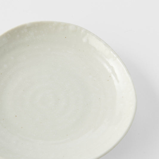 Saucer Organic Shape 13.5cm Kanso Soft White Glaze